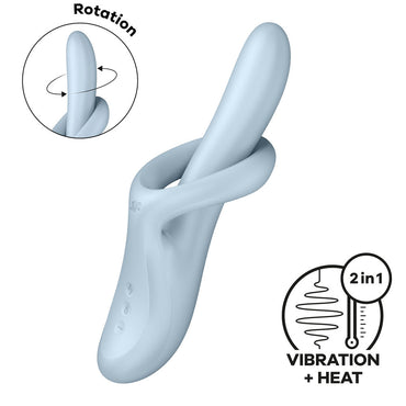 Satisfyer Heat Flex 4 - Blue - Blue USB Rechargeable Heating Vibrator Satisfyer