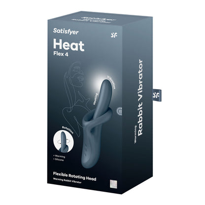 Satisfyer Heat Flex 4 - Grey - Grey USB Rechargeable Heating Vibrator Satisfyer