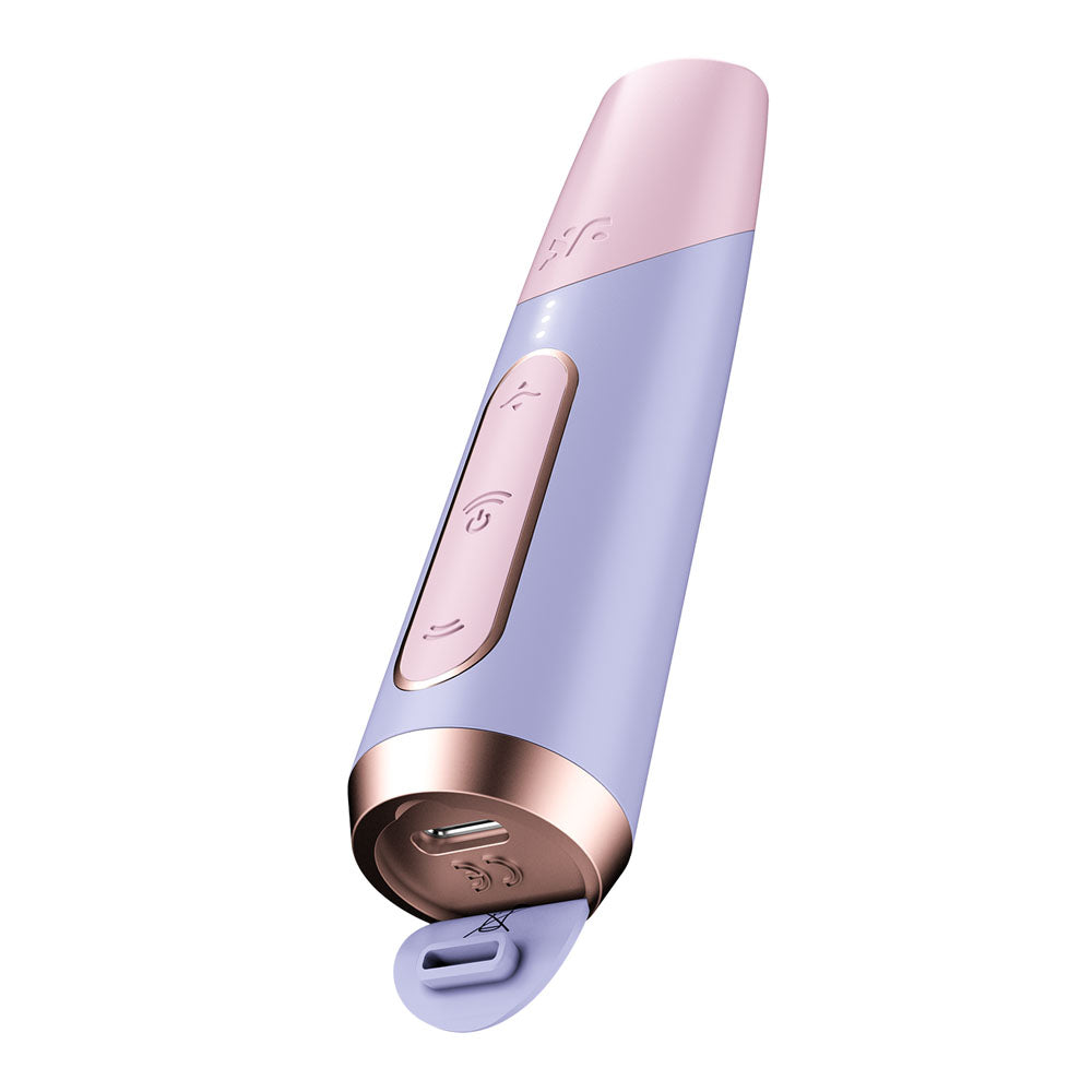 Satisfyer Bold Kiss - Purple USB Rechargeable Air Pulse Stimulator Club X