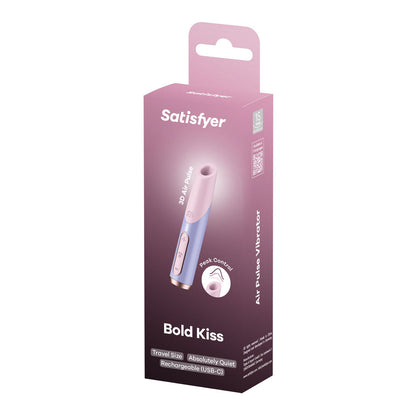 Satisfyer Bold Kiss - Purple USB Rechargeable Air Pulse Stimulator Club X