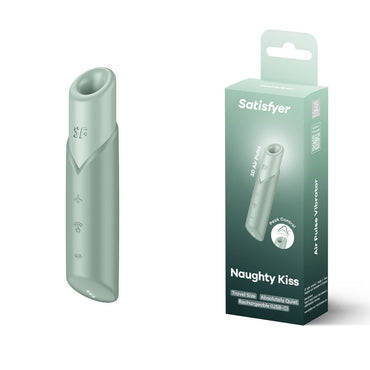 Satisfyer Naughty Kiss - Mint Green USB Rechargeable Air Pulse Stimulator Satisfyer