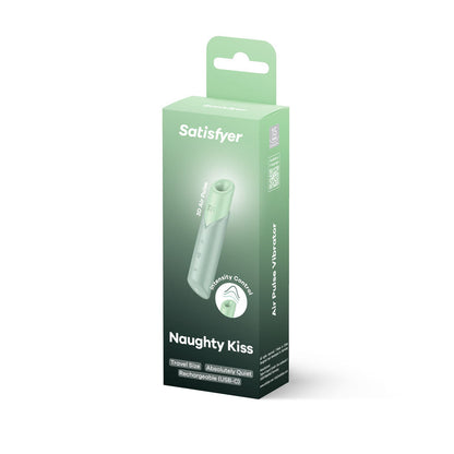 Satisfyer Naughty Kiss - Mint Green USB Rechargeable Air Pulse Stimulator Satisfyer