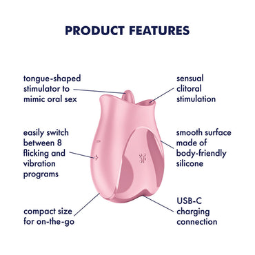 Satisfyer Tongue Lover - Pink USB Rechargeable Flicking Stimulator Satisfyer