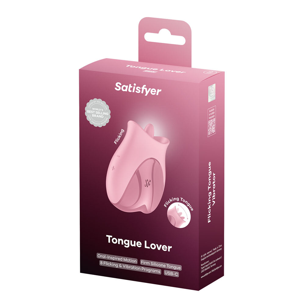 Satisfyer Tongue Lover - Pink USB Rechargeable Flicking Stimulator Satisfyer