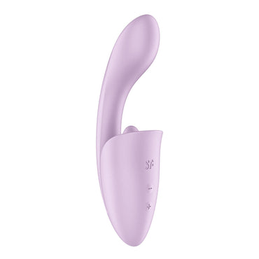 Satisfyer Tongue Expert - Violet 18 cm USB Rechargeable Vibrator with Flicking Clit Stimulator Satisfyer