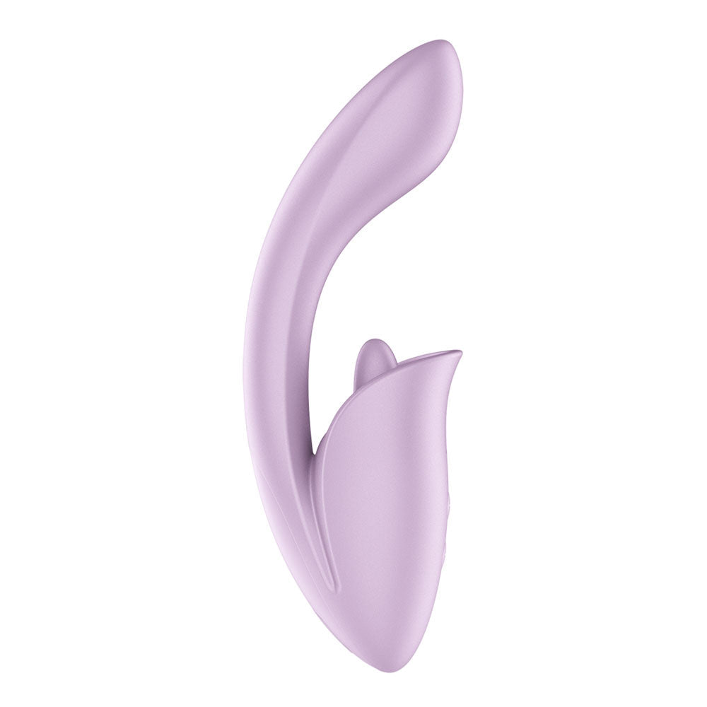 Satisfyer Tongue Expert - Violet 18 cm USB Rechargeable Vibrator with Flicking Clit Stimulator Satisfyer