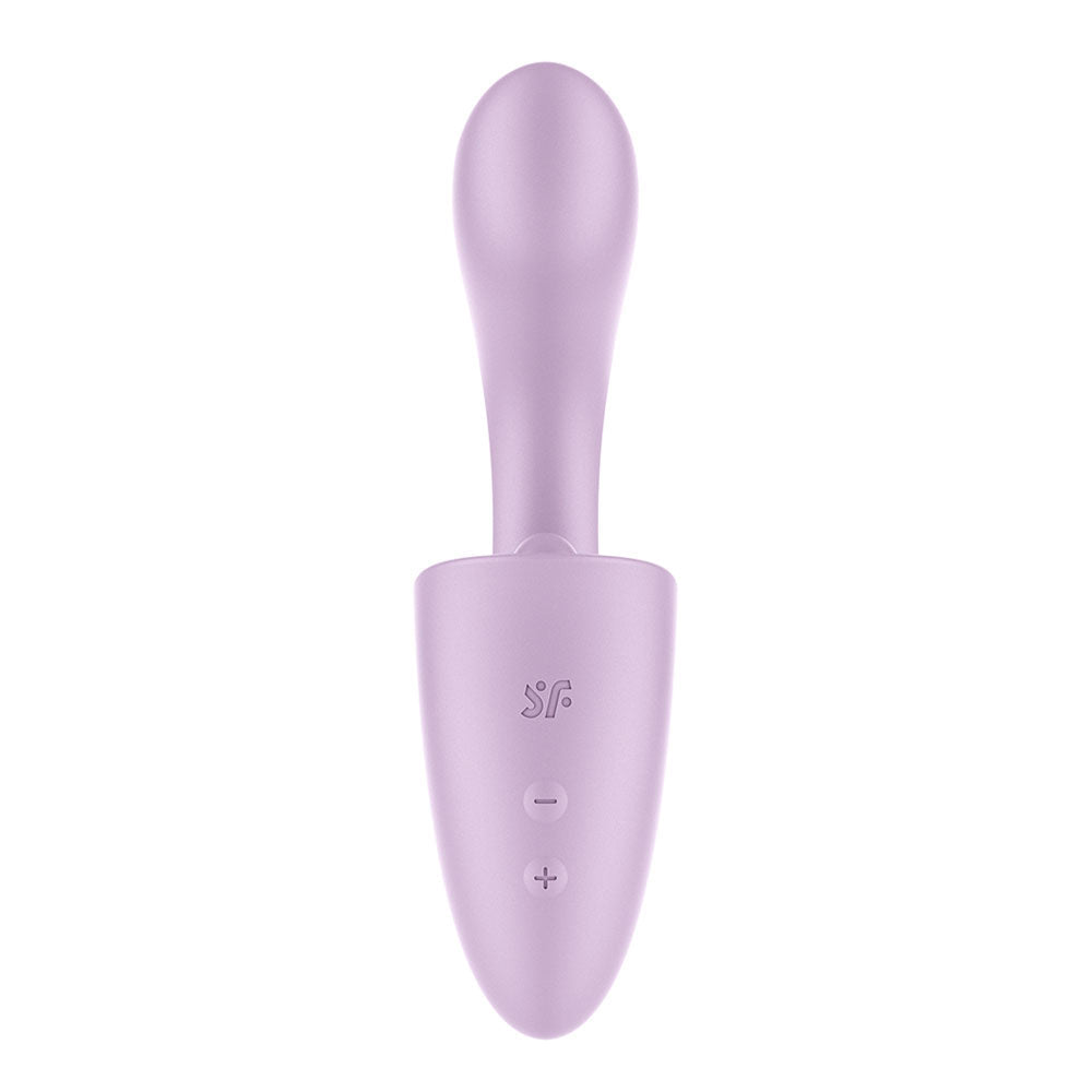 Satisfyer Tongue Expert - Violet 18 cm USB Rechargeable Vibrator with Flicking Clit Stimulator Satisfyer
