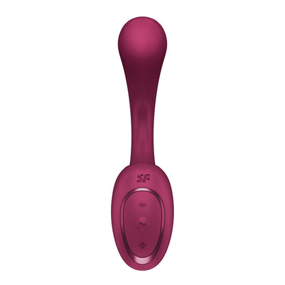 Satisfyer G For Goddess 2 - Wine Red - Wine Red 18.8 cm USB Rechargeable Vibrator with Clit Stim Satisfyer