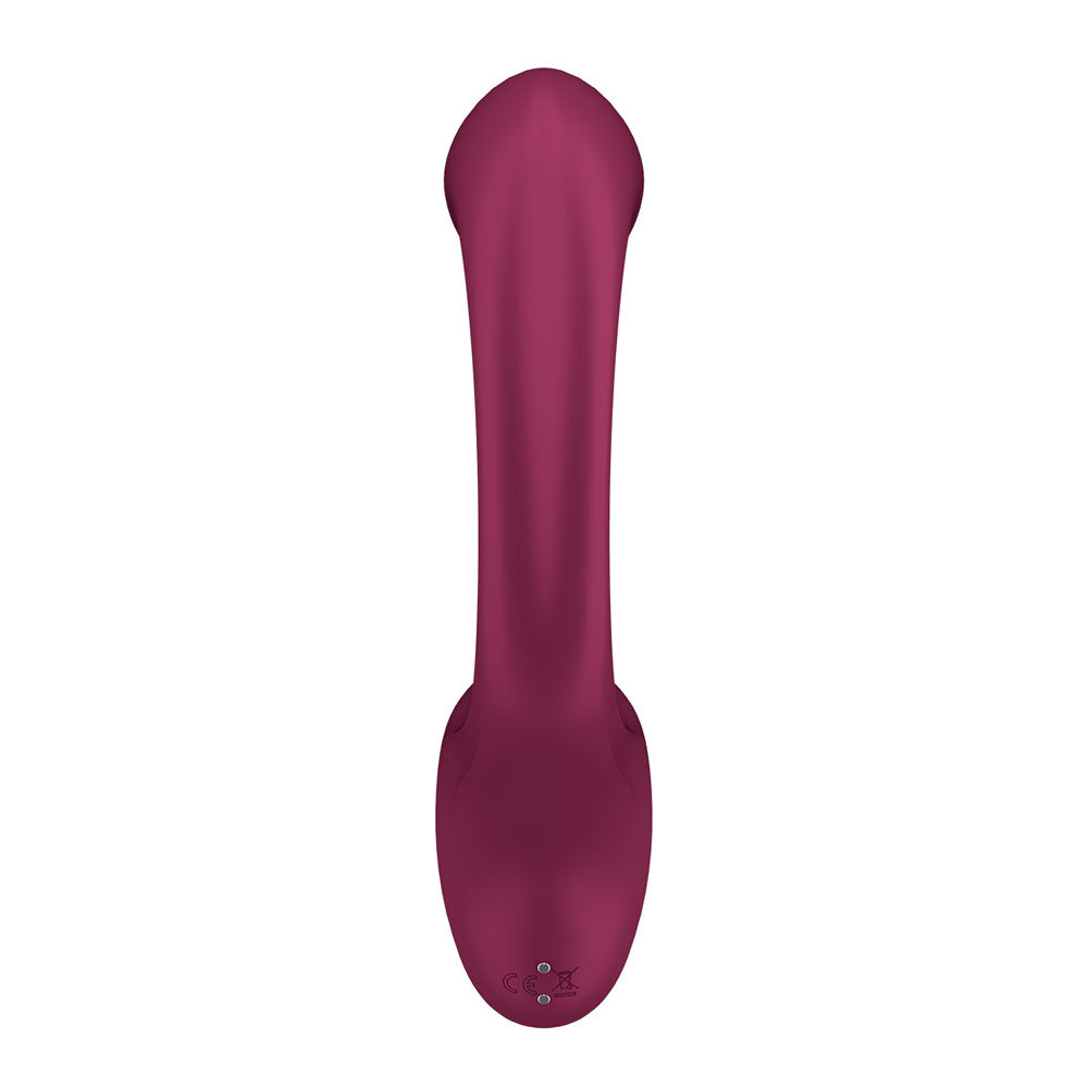 Satisfyer G For Goddess 2 - Wine Red - Wine Red 18.8 cm USB Rechargeable Vibrator with Clit Stim Satisfyer