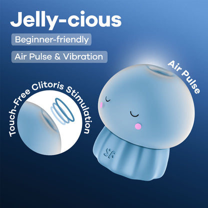 Satisfyer Jelly-cious - Blue USB Rechargeable Air Pulse Stimulator Satisfyer