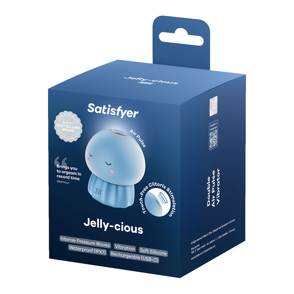 Satisfyer Jelly-cious - Blue USB Rechargeable Air Pulse Stimulator Satisfyer