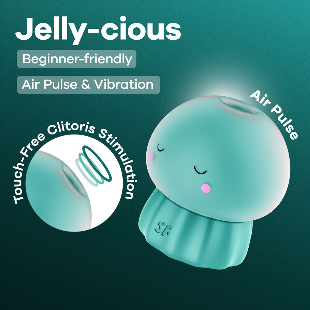 Satisfyer Jelly-cious - Green - Green USB Rechargeable Air Pulse Stimulator Satisfyer
