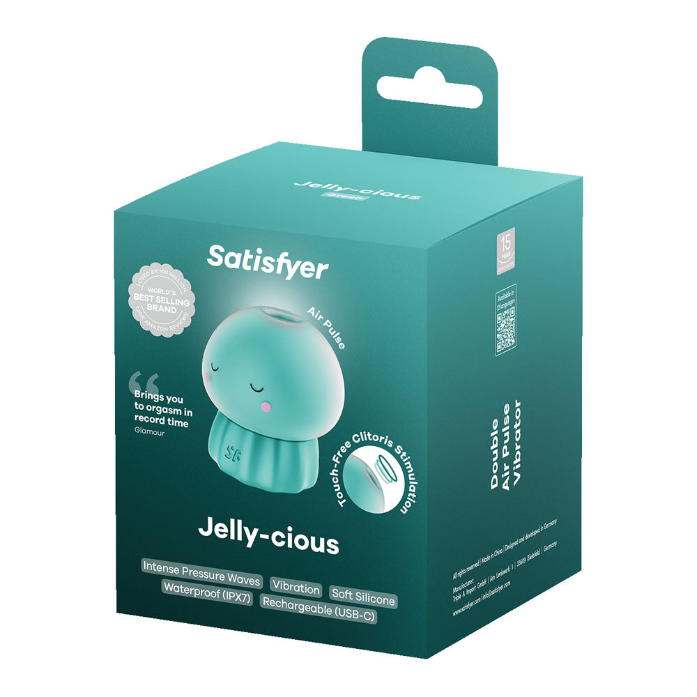Satisfyer Jelly-cious - Green - Green USB Rechargeable Air Pulse Stimulator Satisfyer