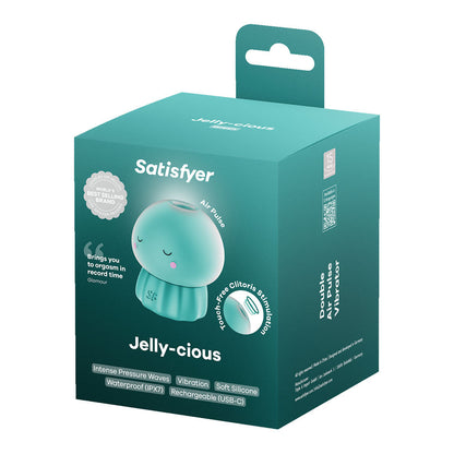 Satisfyer Jelly-cious - Green - Green USB Rechargeable Air Pulse Stimulator Satisfyer