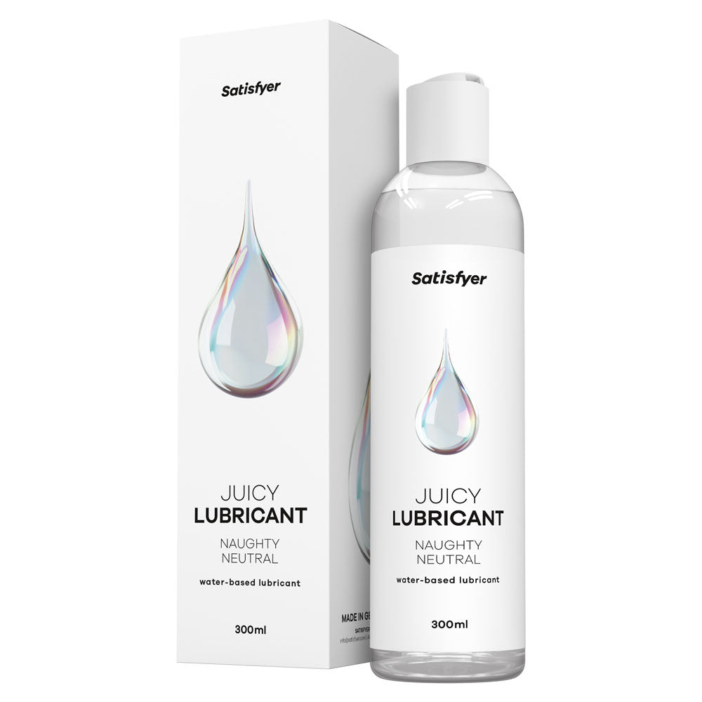 Satisfyer Juicy Lubricant 300 ml Naughty Neutral - Unscented Water Based Lubricant - 300 ml Bottle Satisfyer