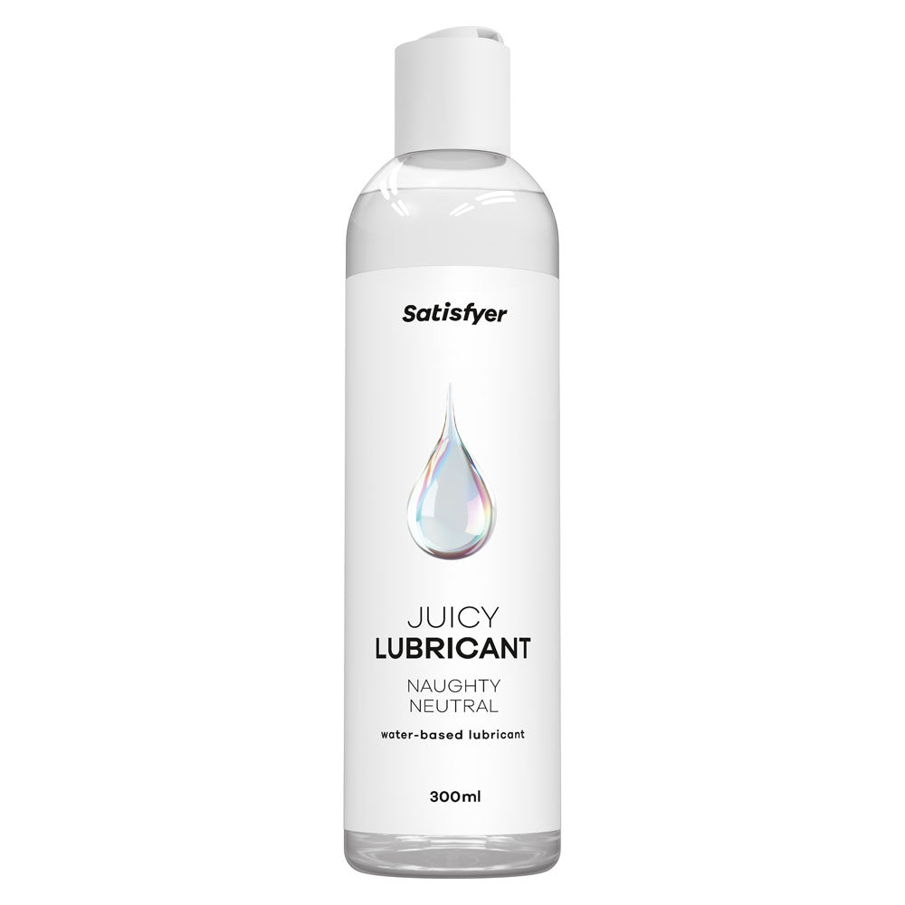 Satisfyer Juicy Lubricant 300 ml Naughty Neutral - Unscented Water Based Lubricant - 300 ml Bottle Satisfyer
