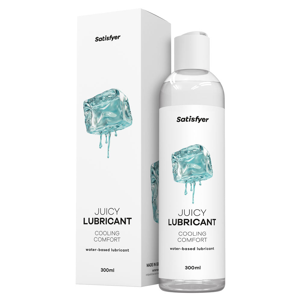 Satisfyer Juicy Lubricant 300 ml Cooling Comfort - Cooling Water Based Lubricant - 300 ml Bottle Satisfyer