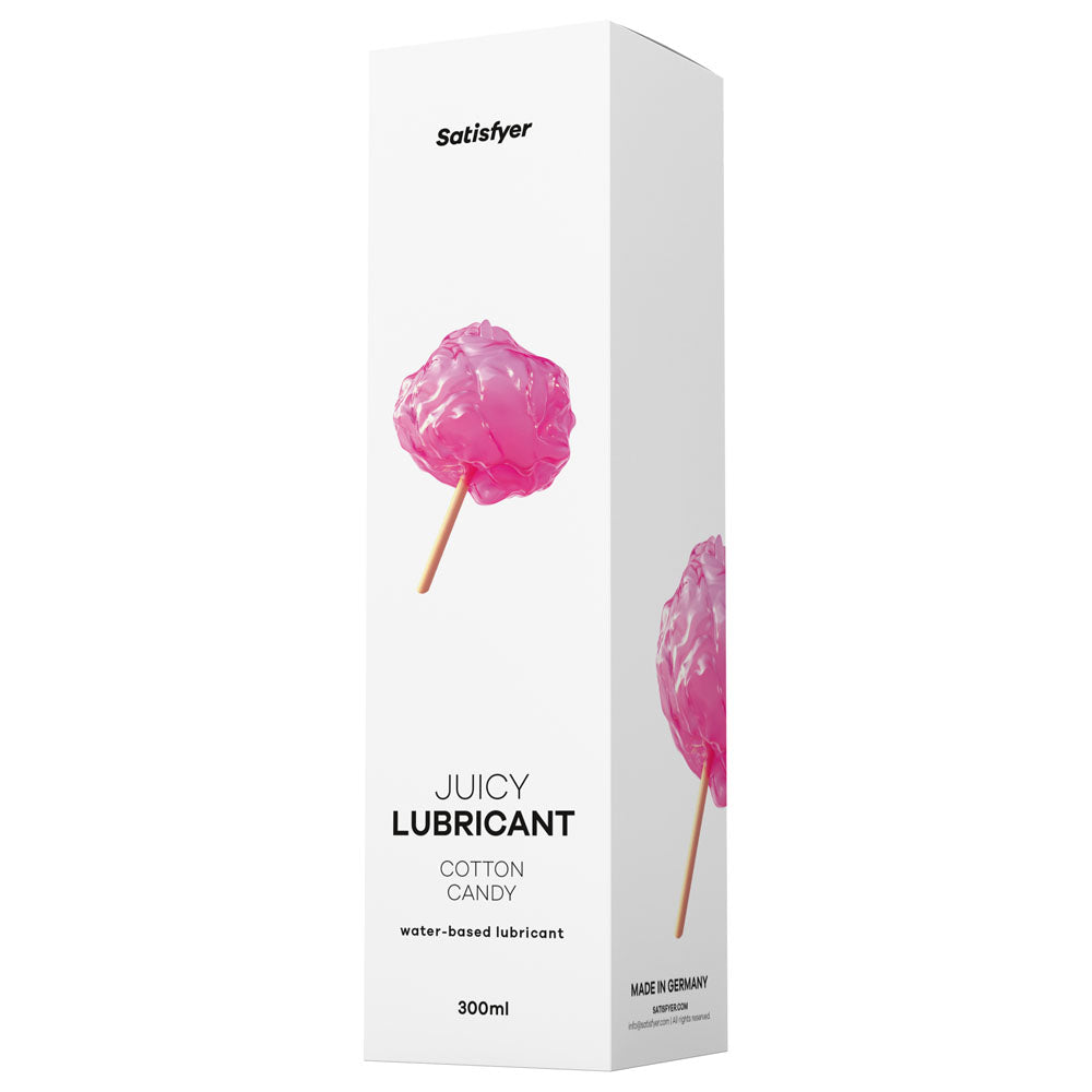 Satisfyer Juicy Lubricant 300 ml Cotton Candy - Cotton Candy Scented Water Based Lubricant - 300 ml Bottle Satisfyer