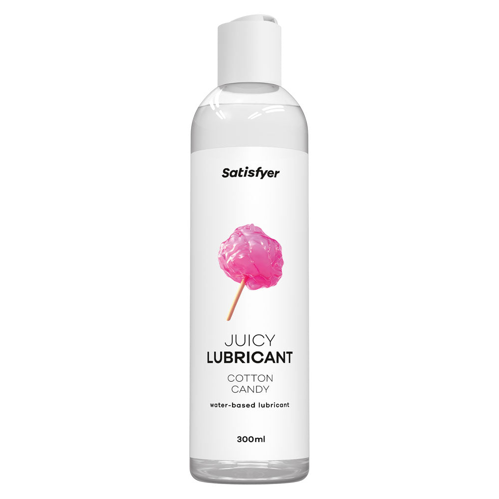 Satisfyer Juicy Lubricant 300 ml Cotton Candy - Cotton Candy Scented Water Based Lubricant - 300 ml Bottle Satisfyer
