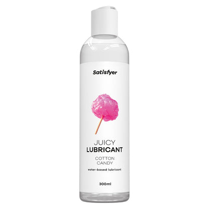 Satisfyer Juicy Lubricant 300 ml Cotton Candy - Cotton Candy Scented Water Based Lubricant - 300 ml Bottle Satisfyer