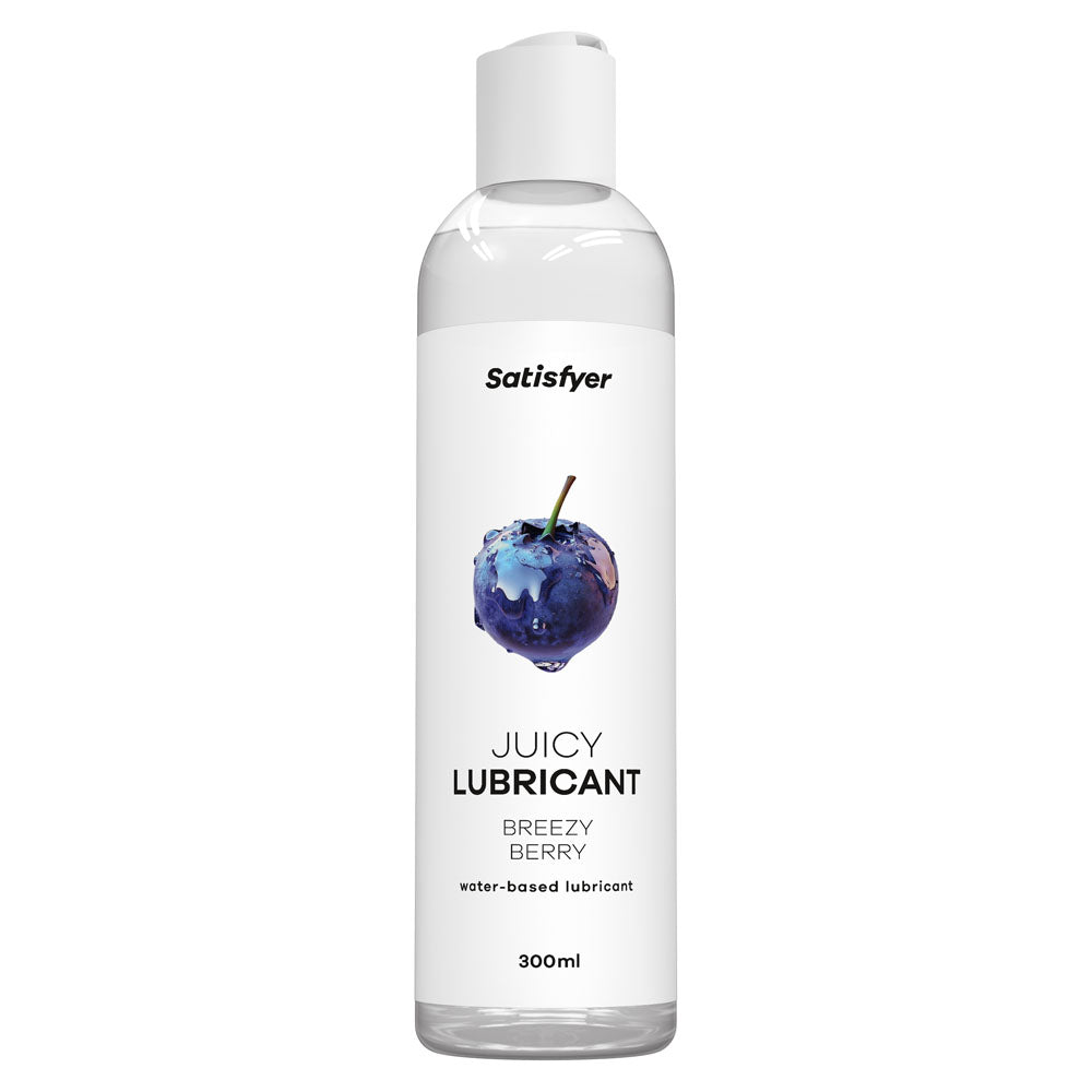Satisfyer Juicy Lubricant 300 ml Breezy Berry - Blueberry Scented Water Based Lubricant - 300 ml Bottle Satisfyer
