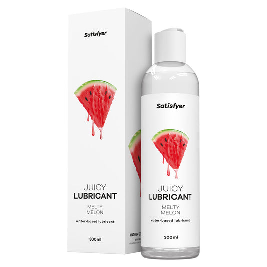 Satisfyer Juicy Lubricant 300 ml Melty Melon - Watermelon Scented Water Based Lubricant - 300 ml Bottle Satisfyer
