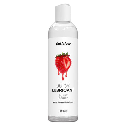 Satisfyer Juicy Lubricant 300 ml Blast Berry - Strawberry Scented Water Based Lubricant - 300 ml Bottle Satisfyer