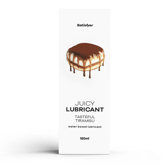 Satisfyer Juicy Lubricant 300 ml Tasteful Tiramisu - Tiramisu Scented Water Based Lubricant - 300 ml Bottle Satisfyer