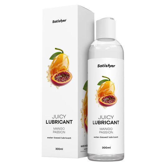 Satisfyer Juicy Lubricant 300 ml Mango Passion - Mango & Passionfruit Scented Water Based Lubricant - 300 ml Bottle Satisfyer