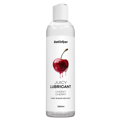 Satisfyer Juicy Lubricant 300 ml Cheeky Cherry - Cherry Scented Water Based Lubricant - 300 ml Bottle Satisfyer