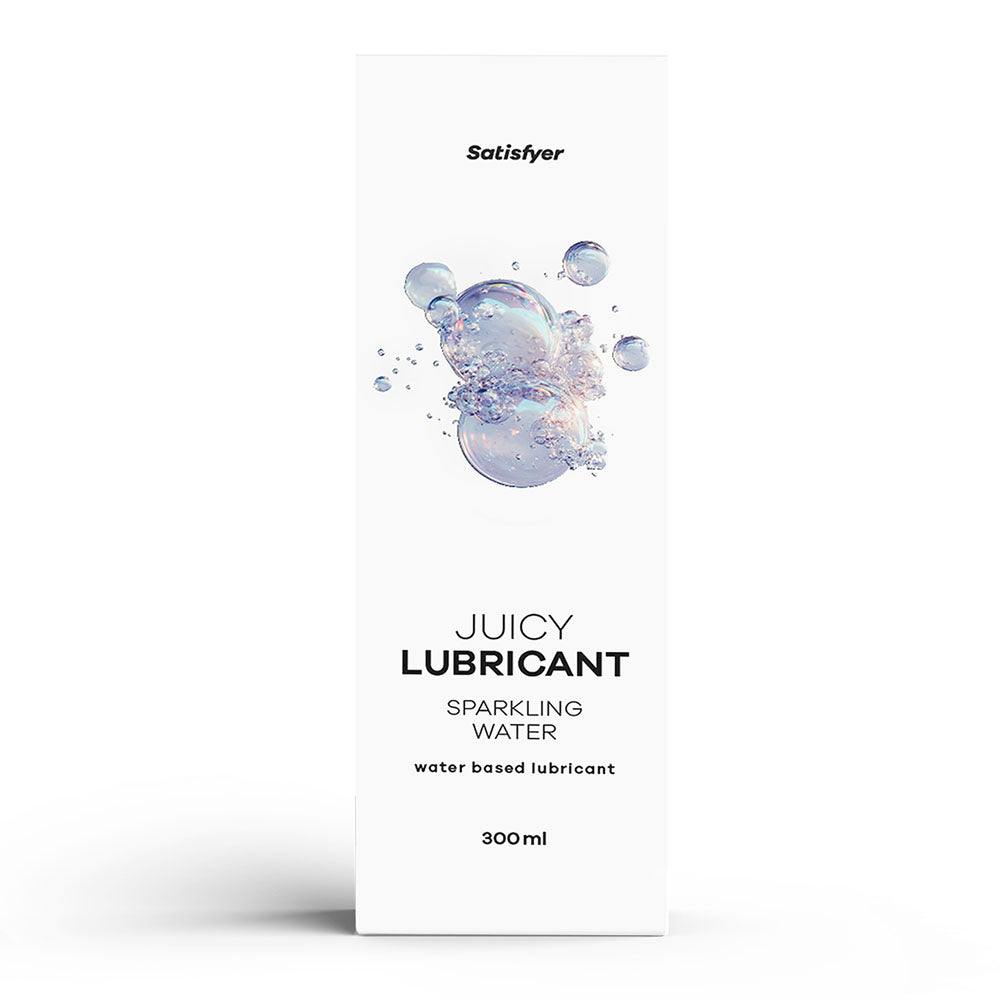 Satisfyer Juicy Lubricant 300 ml Sparkling Water - Tingling Water Based Lubricant - 300 ml Bottle Satisfyer