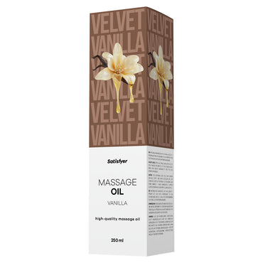 Satisfyer Massage Oil 250 ml Vanilla - Vanilla Scented Massage Oil - 250 ml Bottle Satisfyer