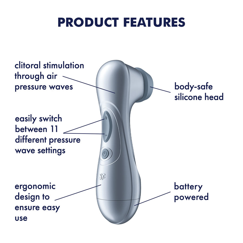 Satisfyer Pro 2 - Blue - Battery Series - Blue Touch-Free Clitoral Stimulator Satisfyer