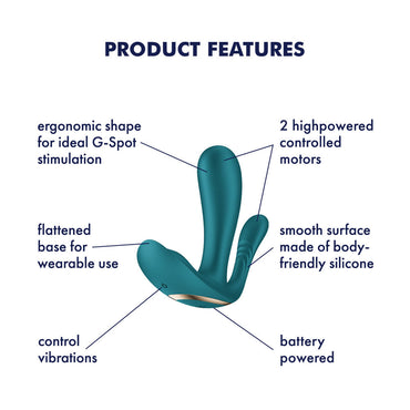 Satisfyer Top Secret + - Battery Series - Green Wearable Vibrator Satisfyer