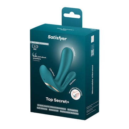 Satisfyer Top Secret + - Battery Series - Green Wearable Vibrator Satisfyer