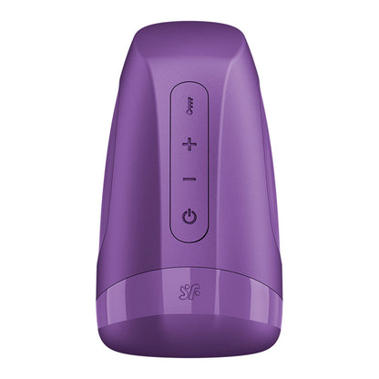 Satisfyer Men Heat Vibration - Battery Series - Purple Heating and Vibrating Masturbator Satisfyer