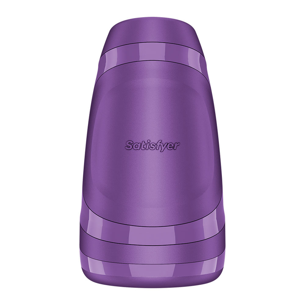Satisfyer Men Heat Vibration - Battery Series - Purple Heating and Vibrating Masturbator Satisfyer
