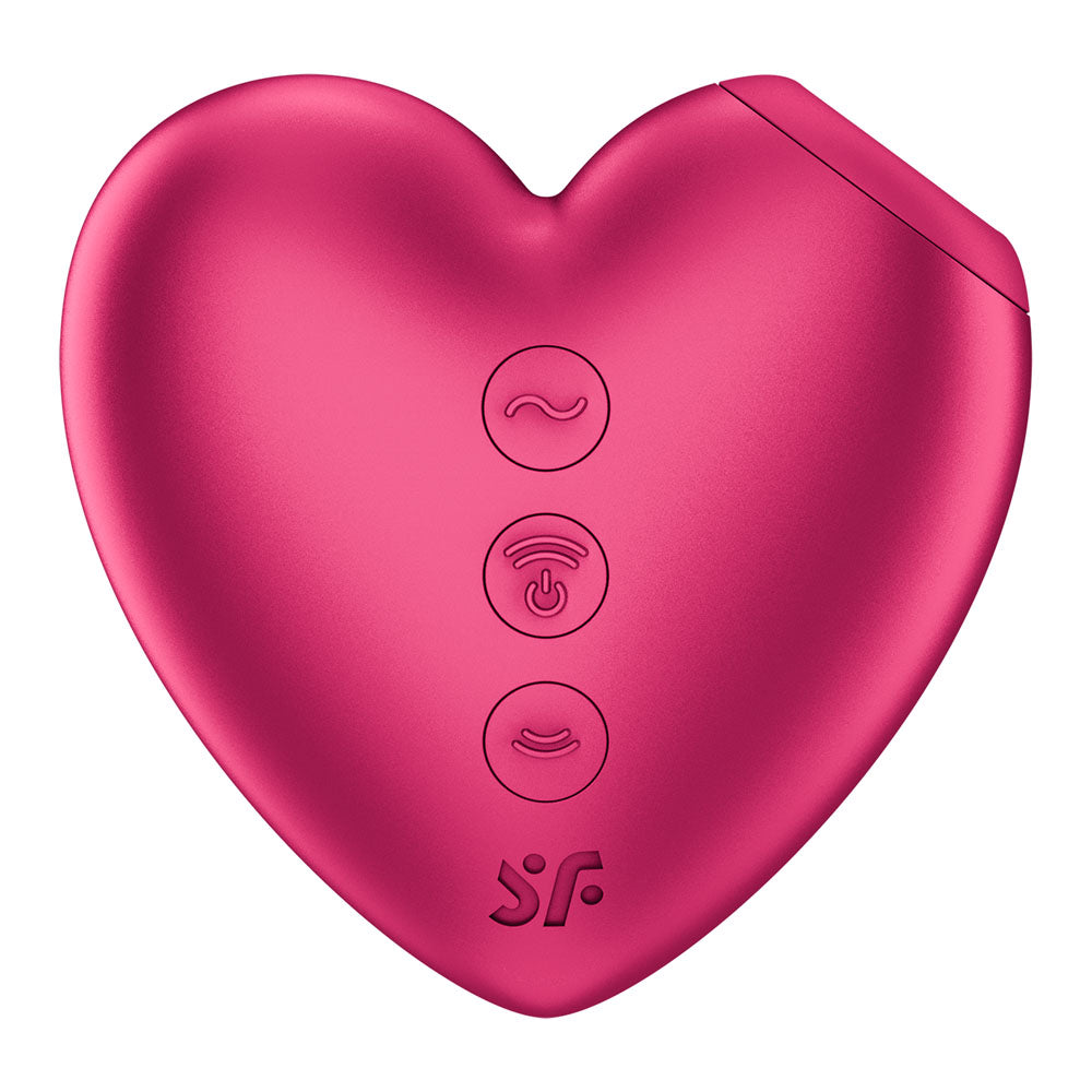 Satisfyer Cutie Heart - Battery Operated - Pink Air Pulsation Stimulator with Vibration Satisfyer
