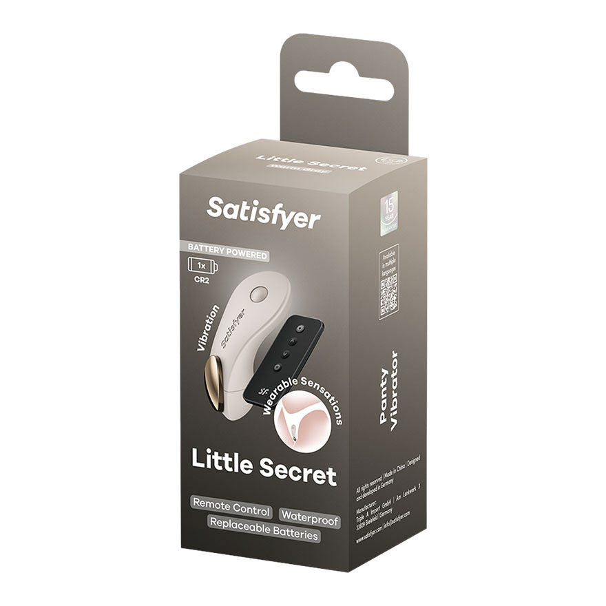 Satisfyer Little Secret - Battery Series - Beige Panty Vibrator with Remote Satisfyer