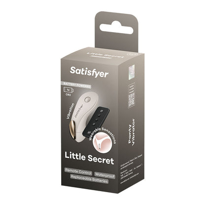 Satisfyer Little Secret - Battery Series - Beige Panty Vibrator with Remote Satisfyer