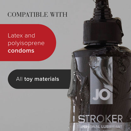 JO Stroker Lube - 240ml - Water Based Stroker Lubricant - 240 ml Bottle JO