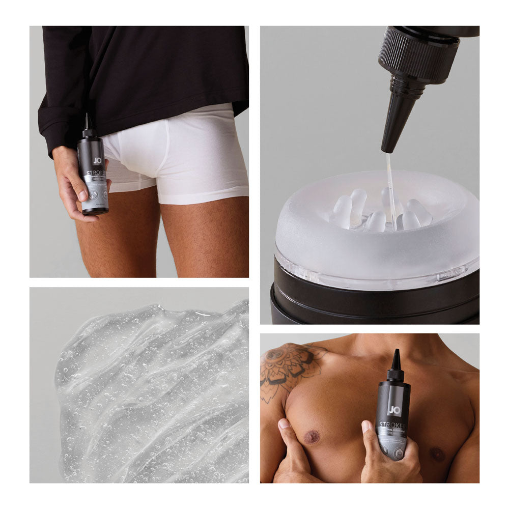 JO Stroker Lube - 240ml - Water Based Stroker Lubricant - 240 ml Bottle JO