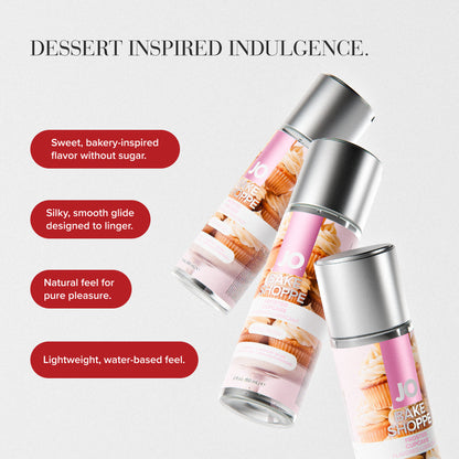 JO Bake Shoppe - Frosted Cupcake - Frosted Cupcake Flavoured Water Based Lubricant - 60 ml Bottle JO