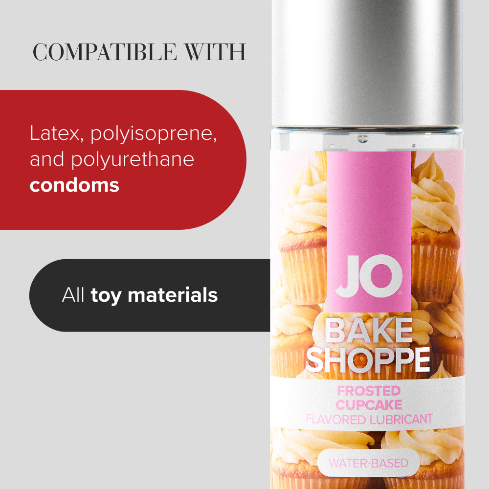 JO Bake Shoppe - Frosted Cupcake - Frosted Cupcake Flavoured Water Based Lubricant - 60 ml Bottle JO