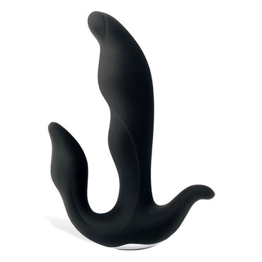 Adam & Eve 3-Point Prostate Massager - Black USB Rechargable Vibrating Prostate Massager Adam & Eve