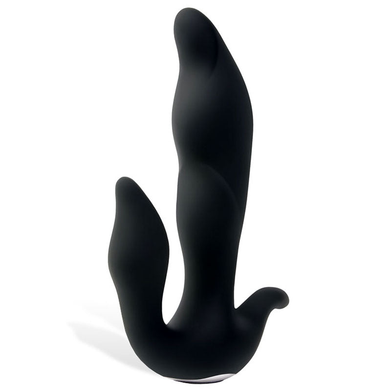 Adam & Eve 3-Point Prostate Massager - Black USB Rechargable Vibrating Prostate Massager Adam & Eve