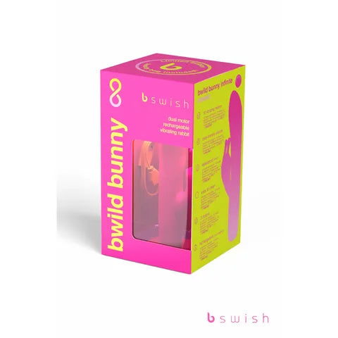 Bwild Classic Bunny Infinite Limited Edition Sunset Pink 15.2 cm USB Rechargeable Rabbit Vibrator  - Club X