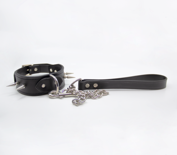 Lea001 Leather & Chain Lead  - Club X