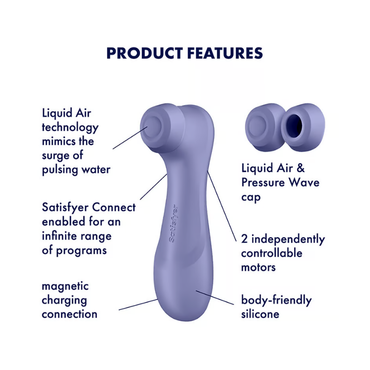 Satisfyer Pro 2 Generation 3 with App Control Powerful Vibrator - Lilac  - Club X