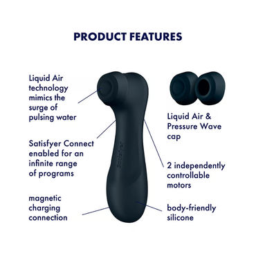 Satisfyer Pro 2 Generation 3 with App Control Powerful Vibrator - Dark Grey  - Club X